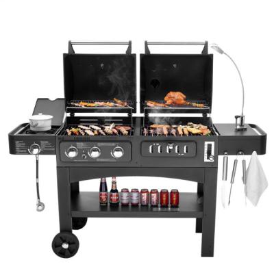 China Morden Kitchen Large Charcoal Gas Grill Outdoor Carbon Grill American Style Braised Grill for sale