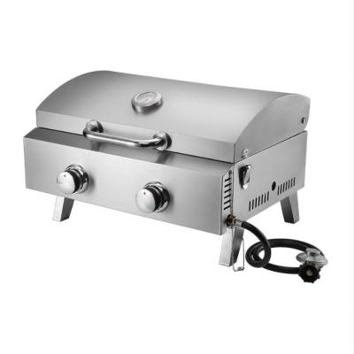 China Cooking\Cooking\BBQ Smoker 2 Burners Gas BBQ Grill Indoor Table\Meat Barbecue Cookware Set Kitchen Stainless Steel Latest Camping Design for sale