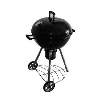 China Easily Assembled Apple Shape Black Patio Round Outdoor Charcoal Party BBQ Grill for sale