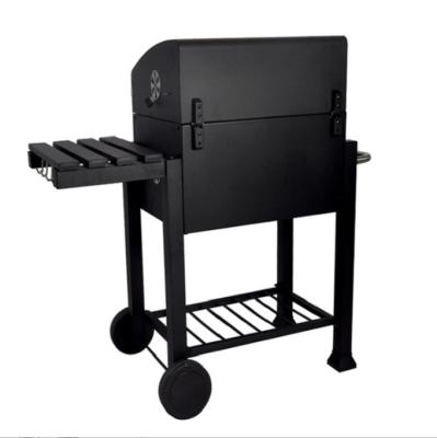 China Portable Folding BBQ Grill Charcoal Classic Heavy Duty BBQ Smoker Portable Grill for Outdoor with Trolley for sale