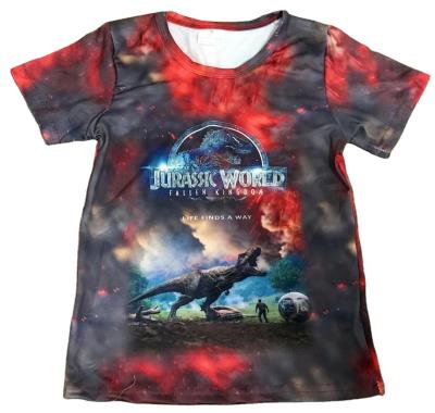 China Wholesale Short Sleeve T-shirt Children's T-shirt Boutique Summer Dinosaur Print Teens Baby Boy T-shirt Tops for sale