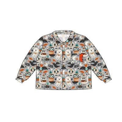 China Custom Fashion Casual Full Print Ghost Clothes Tops Kids Fall Comfortable Halloween Kids Fall Clothes for sale