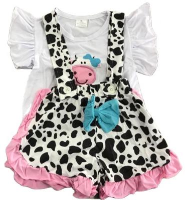 China Comfortable Newborn Baby Clothes Leopard Print Cow Jumpsuits Design Summer Kids To Suit Baby Clothes for sale