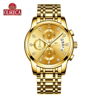 China Luxury Watches Automatic Chronograph Actions Chronograph Wristwatch Diamond Dial For Men Quartz Watch Gold Date Ralogio Masculino for sale