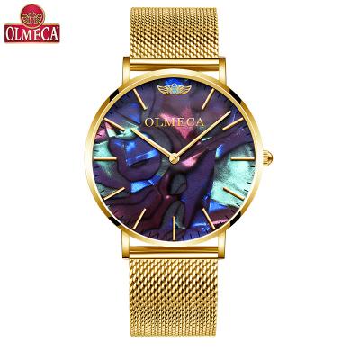 China Olmeca Gold Watch Men Day/Date Quartz Watch OEM Custom Waterproof Wristwatch Men Luxury Wristwatches relojes hombre for sale