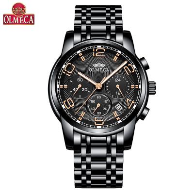 China Automatic Date Men Watches Movt Stainless Steel Quartz Imported Watch Water Resistant Wristwatch Ralogio Masculino OEM China Watch for sale