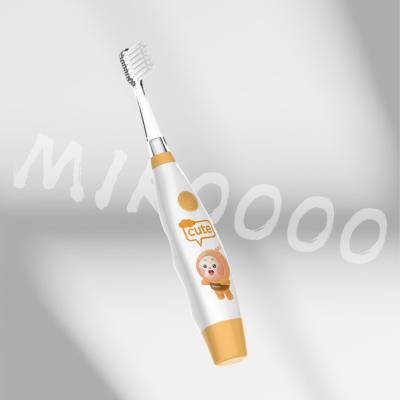 China Soft Waterproof Electric Toothbrush IPX7 Cleaning Childrens Battery Toothbrush for sale