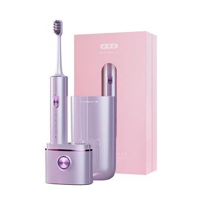 China Competitive Price UV 360 Disinfection Cup Sonic Electric Toothbrush With IPX7 DuPont Brush Heads Toothbrush Electric for sale