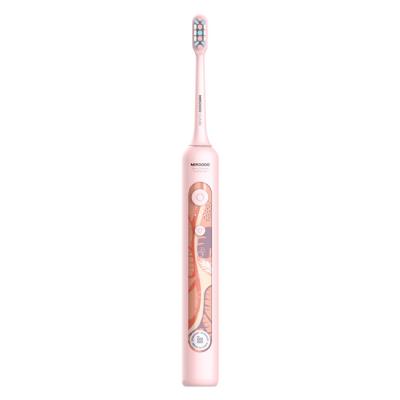 China Smart Sonic Whitening Dupont Soft BrushWasserdicht IPX7 Wiederaufladbare leise elektrische Zahnbürste zu verkaufen