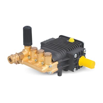 China Brass Head And Aluminum Electric Vertical Seal 1450psi 130bar Crankcase Pressure Car Pump for sale