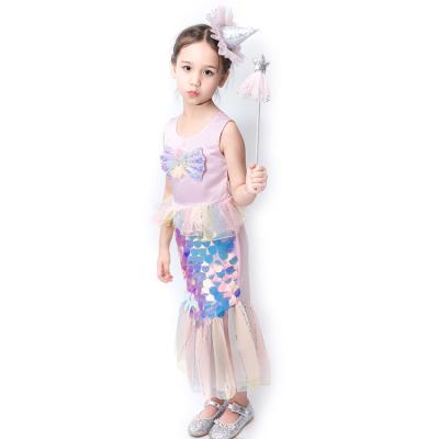 China Breathable Hot Sales Kids Carnival Costumes Party Cosplay Fancy Dress Girls Cute Mermaid Costume for sale