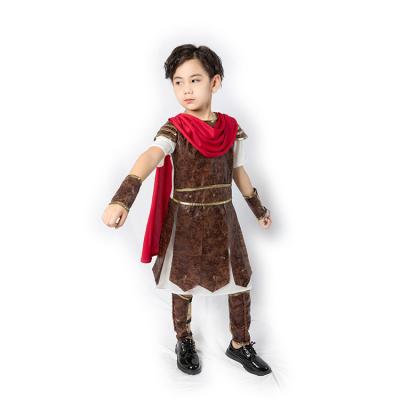 China Breathable Boys Roman Gladiator Cosplay Halloween Ancient Dress Up Costumes for sale