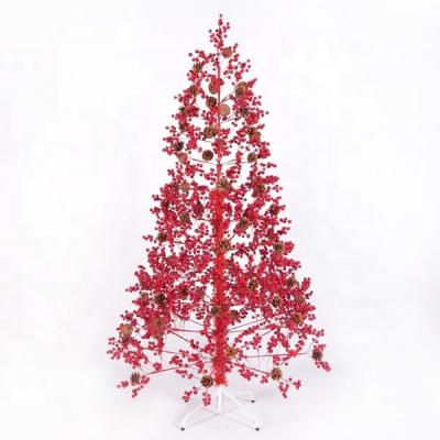 China Festival Home Decoration New Design Berry &Pinecone Christmas Tree for sale