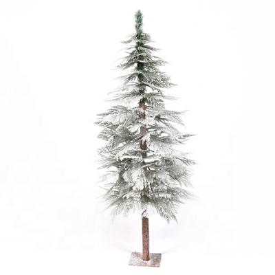 China Slim Sonw 2020 New Arrival Artificial Personalized White Wooden Christmas Tree for sale