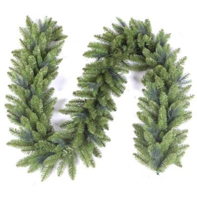 China Wholesale Cheap Premium Quality 9ft Artificial Christamas Home PVC& PE Green Christmas Tree Garland Decoration For Home Decor for sale