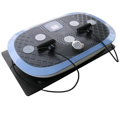 China Powerful Crazy Fit Vibration Machine 2 Motors Massage Vibration Plate 3D Swing Gym Equipment Whole Body Vibration for sale