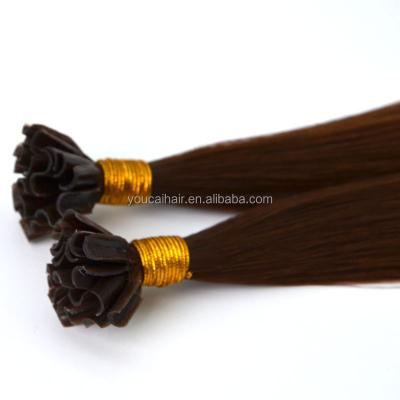 China European and American style Wholesale 100% Natural  u tip hair extensions human hair u tip hair extensions for sale