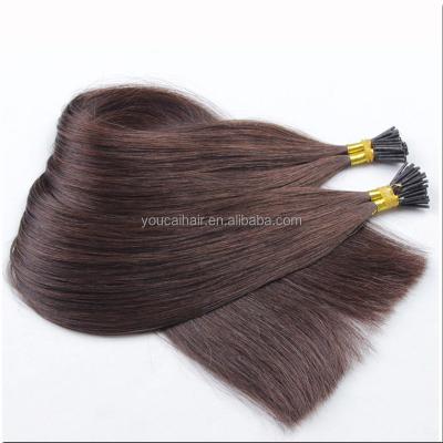 China European and American style Wholesale 100% hair extension double draw i tip kinky curly i tip human hair extension cambodian hair raw nano i tip for sale