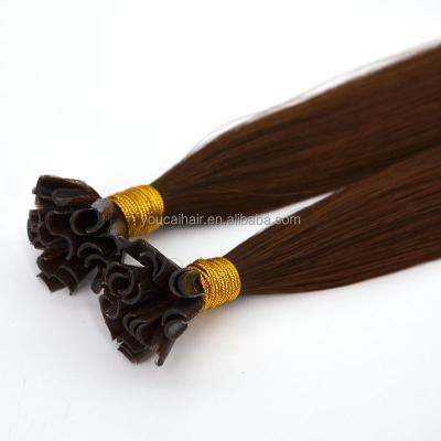 China European and American style 2023 Factory direct sales  real hair extensions human high quality u tip  u-tips pre bonded hair extensions for sale