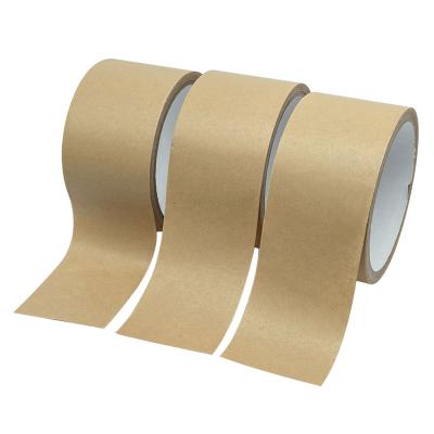 China Brown Kraft Paperboard Sealing Tape Custom Programmable Water Activated Gum Reinforced Packing Tape for sale