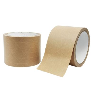 China Wholesale Custom Heat Resistant Make Adhesive Printed Kraft Paper Tape Water Activated Free Tape for sale