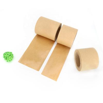 China Waterproof Custom Logo Printed Fiber Reinforced Water Activated Paper Tape Kraft Paper Adhesive Tape Craft for sale