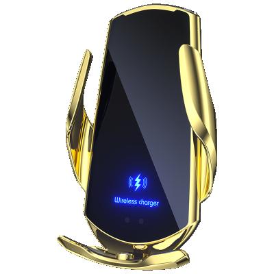 China Hot Sale 15w Fast Car High Speed ​​Qi Wireless Charging Charger With USB Phone Holder for sale