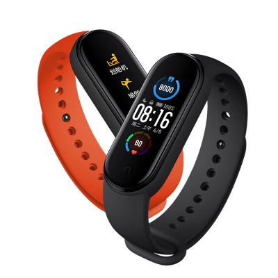 China 2021 Best Selling Touch Screen Fitness Wristband Smart Watch MI Band 5 Smart Band M5 for sale