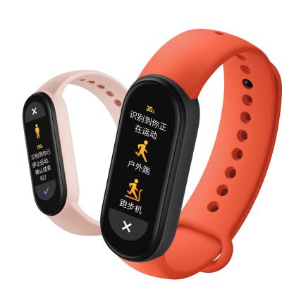 China m6 touch screen smart bracelet BT call sport fitness silicone wristband waterproof wrist smart band 6 for sale