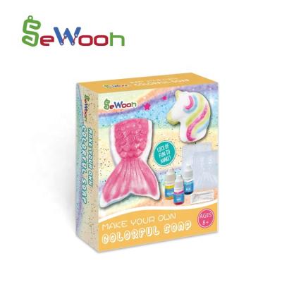 China DIY Kids Mermaid Soap Making Base Cleaning Kit for DIY for sale