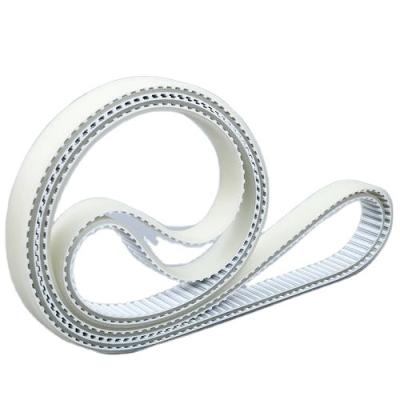 China Widely Used Industrial White PU With Steel Wire Endless Belt for sale