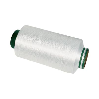 China Recycled Silver white flexible 100% Polyester yarn dty 50D/72F at discounted price for sale