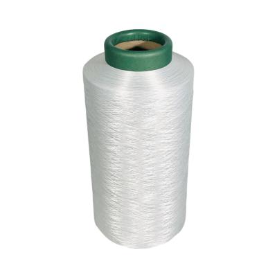 China Sustainable High Quality 100% Polyester Low Elasticity Raw White Yarn Knitted Yarn DTY 100D/72F for sale