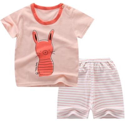 China Antibacterial Casual Newborn Baby Clothes Sets Cute 100% Cotton Baby Pants and Shorts T-shirt Babies Clothing Sets ropa de bebe for sale