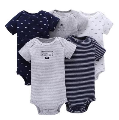 China 5pcs/set Antibacterial Newborn Baby Clothes Infant Clothing Sets ropa de bebe Rompers Toddler Baby Clothes Sets Cotton Newborn Baby for sale