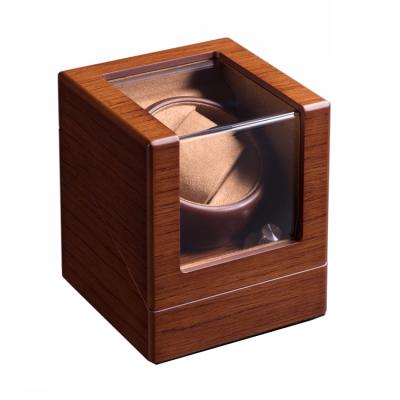 China Recycled Materials Customized Simple Wooden Watch Winder Box Watch Winder Case For Mechanical Watch for sale