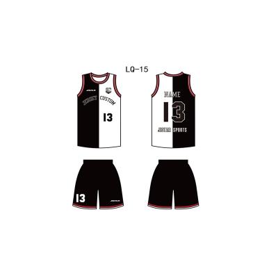 China Latest Antibacterial Jersey Design Reversible Woman Basketball Uniform for sale