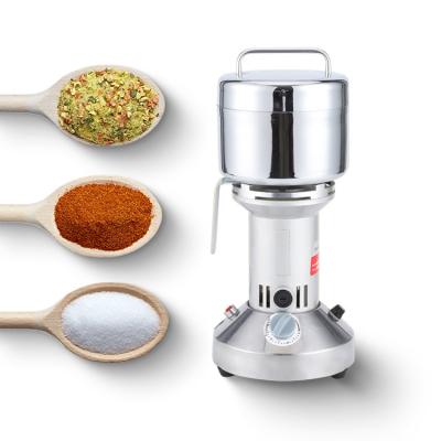 China Hotels APP Silver Crest 200g Commercial Electric Spice Grinder Prices Dry Food Powder Making Machine Chili Pepper Grinder Machine for sale