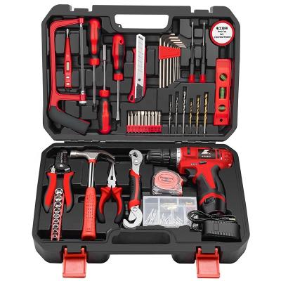 China 109pcs cordless drill combo set OEM power drill combo tool set for home repair and DIY double speed cordless power tool set à venda