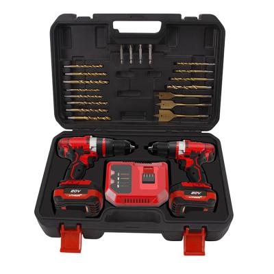 China KAFUWELL brand amazon hot selling double cordless drill tool set for sale