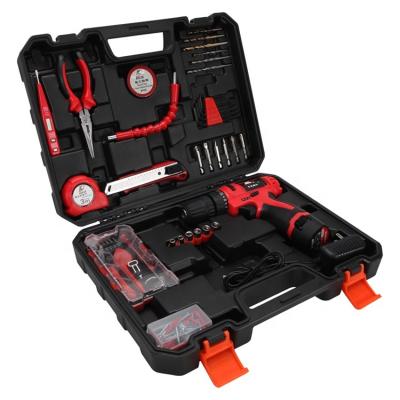 China P3092A 112pcs 12V Electric Tool Set Cordless Drill Power Tool Set Combo Kit for sale