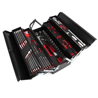 China OK-TOOLS H20025DW 76pcs 5 drawers auto repair metal box case hand tools set for sale