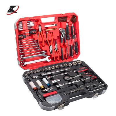 China KAFUWELL H2904A 129pcs Professional Mechanic Hand Tools With Ratchet Wrench Set tool socket set Chrome vanadium tool set for sale