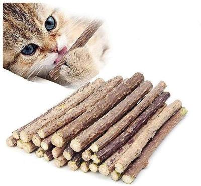 China Stocked Cat Toys Natural Catnip Pet Food Molar Toothpaste Stick Pet Chew Toys For Teeth Silvervine Cleaning Stick for sale