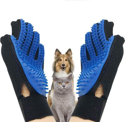 China Best Stocked Selling Soft Rubber Silicone Pet Grooming Glove Hair Remover Brush for sale