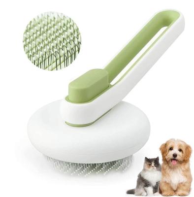 China New Stainless Steel Pet Fur Remover Deshedding Brush Dog Stocked Cat Grooming Tool for sale