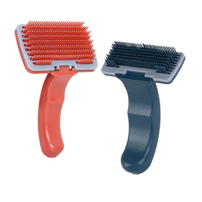 China Solvent Viable Brush Pet Hair Mold Self-cleaning Polisher Brush For Cat Dog Comb Household Style Pet Manual Hair Removal Comb for sale