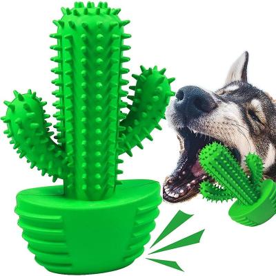 China Stocked Natural Rubber Dog Chew Toys Dog Interactive Teeth Cleaning Motion Squeaker Chewers Toy for Dogs Pets for sale