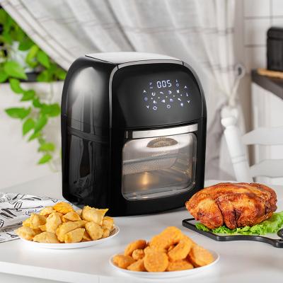 China Hotel Electric oven 12L temperature control steam hot air cooker fryer without oil digital smart air fryers with stainless steel for sale