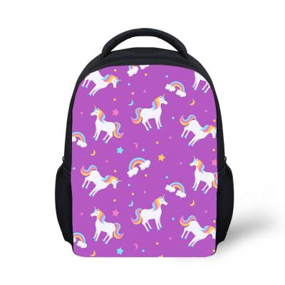 China Wholesale Unicorn Pattern DIY Picture Waterproof Personal Design Customized Kids School Bag Backpack for sale